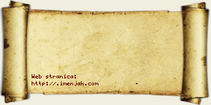 Atanasije Trnjaković vizit kartica